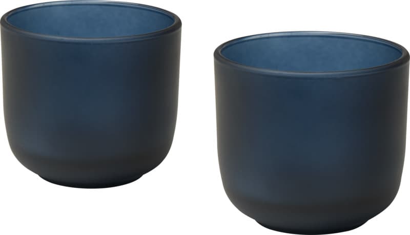 Male 200 ml glass cups with matt finish - set of 2 4