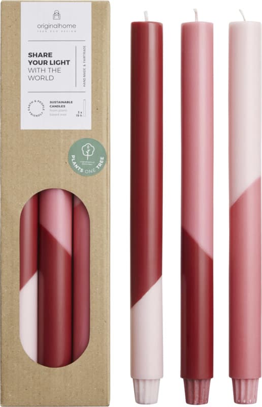 Originalhome Eden diagonal candles - set of 3