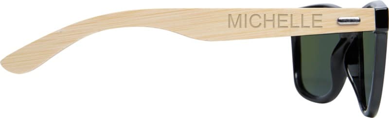 Taiyō rPET/bamboo mirrored polarized sunglasses in gift box 7