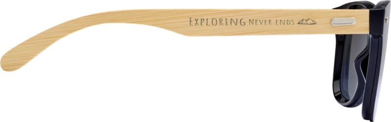 Tan sunglasses with bamboo temples 8