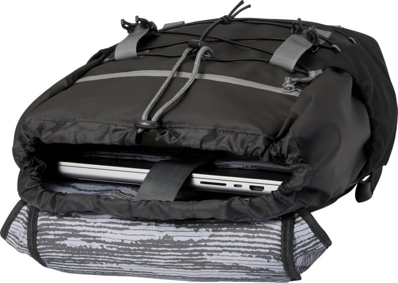 Aqua 15.6" GRS recycled water resistant laptop backpack 23L 5