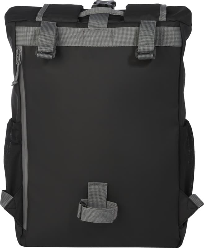 Aqua 15" GRS recycled water resistant roll-top bike bag 20L 6