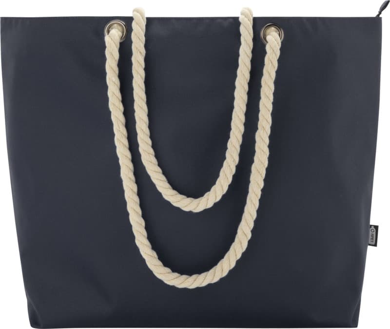 Panama GRS recycled beach cooler tote bag with cord handles 23L 16