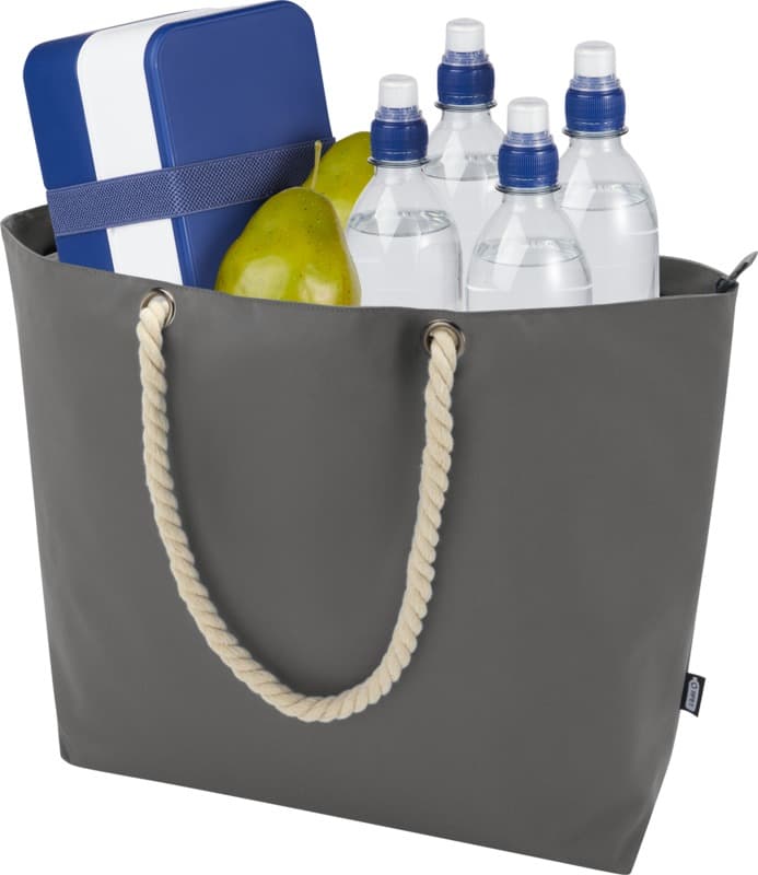 Panama GRS recycled beach cooler tote bag with cord handles 23L 33