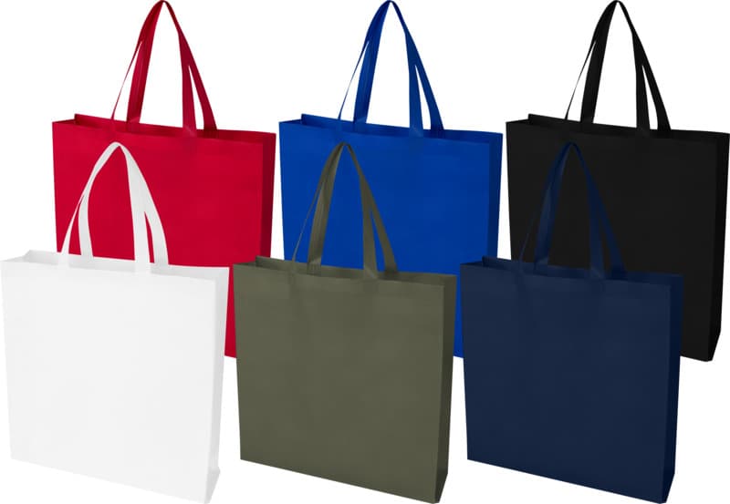 EcoSeal GRS recycled nonwoven gusset tote bag 12L 17