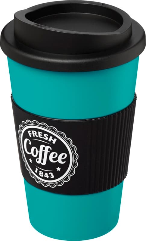Americano® 350 ml insulated tumbler with grip 90