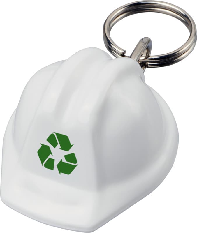 Kolt hard hat-shaped recycled keychain 15