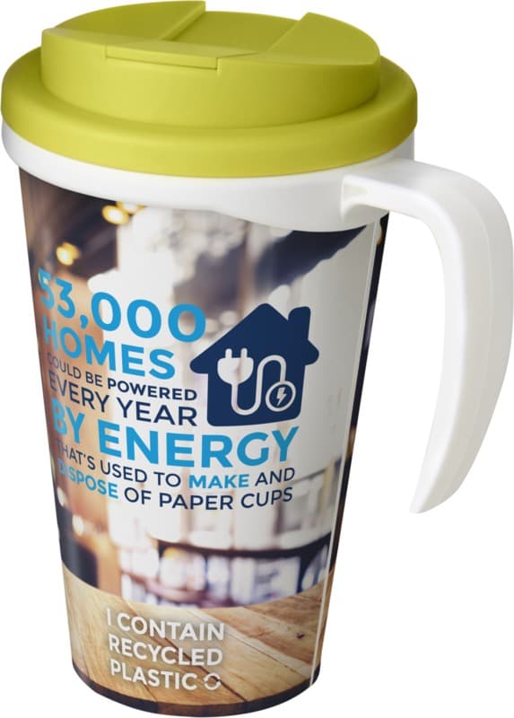 Brite-Americano® Grande 350 ml mug with spill-proof lid 55