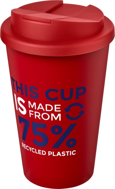 Americano® Eco 350 ml recycled tumbler with spill-proof lid 15