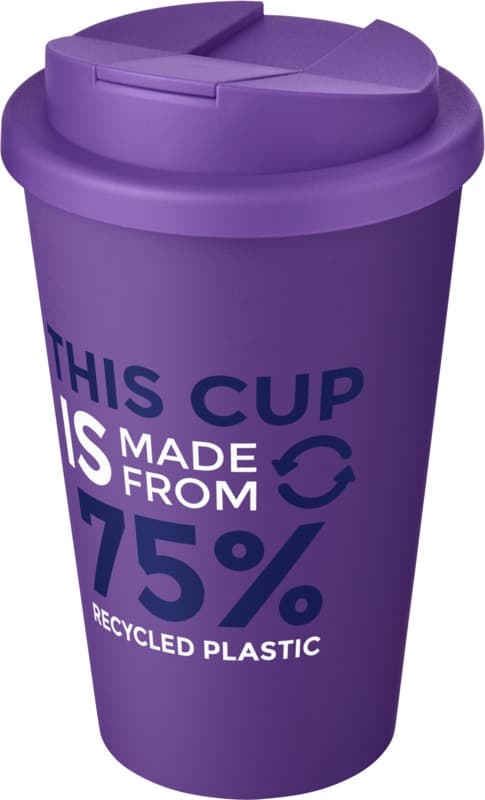 Americano® Eco 350 ml recycled tumbler with spill-proof lid 25