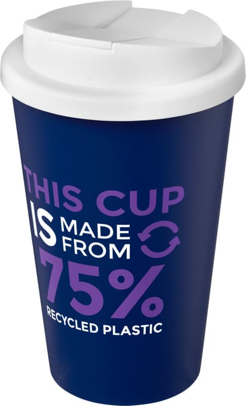 Americano® Eco 350 ml recycled tumbler with spill-proof lid 40