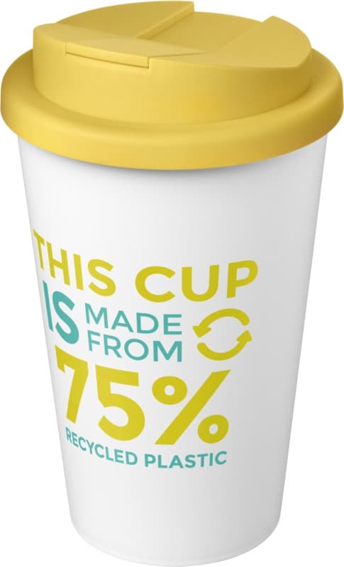 Americano® Eco 350 ml recycled tumbler with spill-proof lid 60