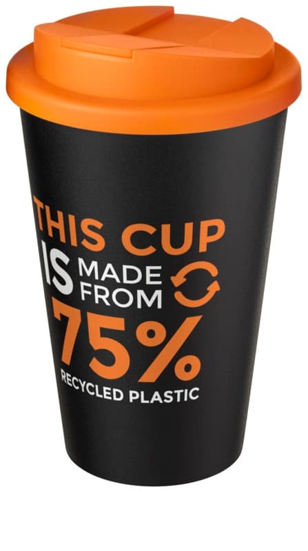 Americano® Eco 350 ml recycled tumbler with spill-proof lid 70