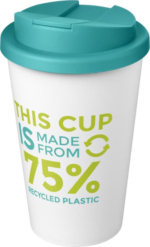 Americano® Eco 350 ml recycled tumbler with spill-proof lid 105
