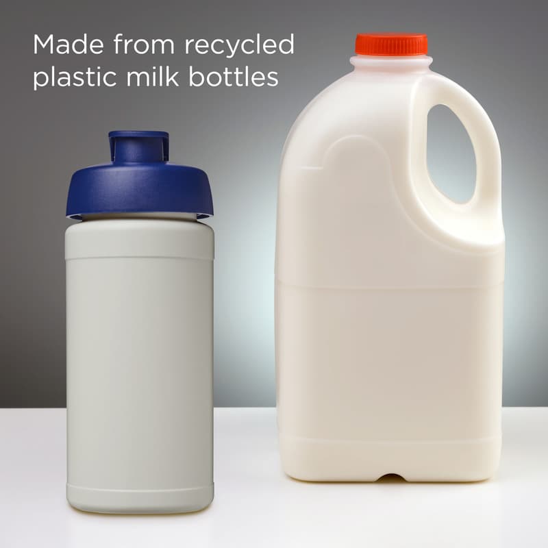Baseline 500 ml recycled sport bottle with flip lid 9