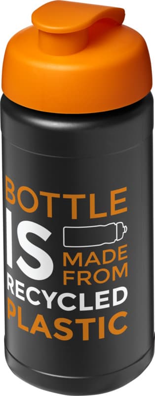 Baseline 500 ml recycled sport bottle with flip lid 55