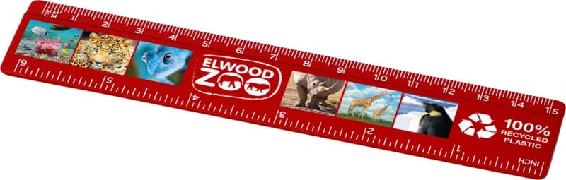 Refari 15 cm recycled plastic ruler 12