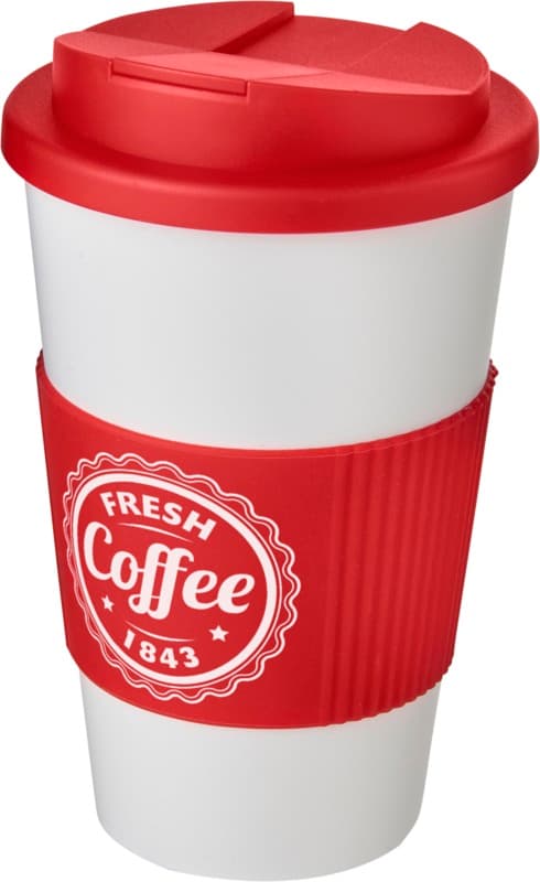 Americano® 350 ml tumbler with grip & spill-proof lid 15