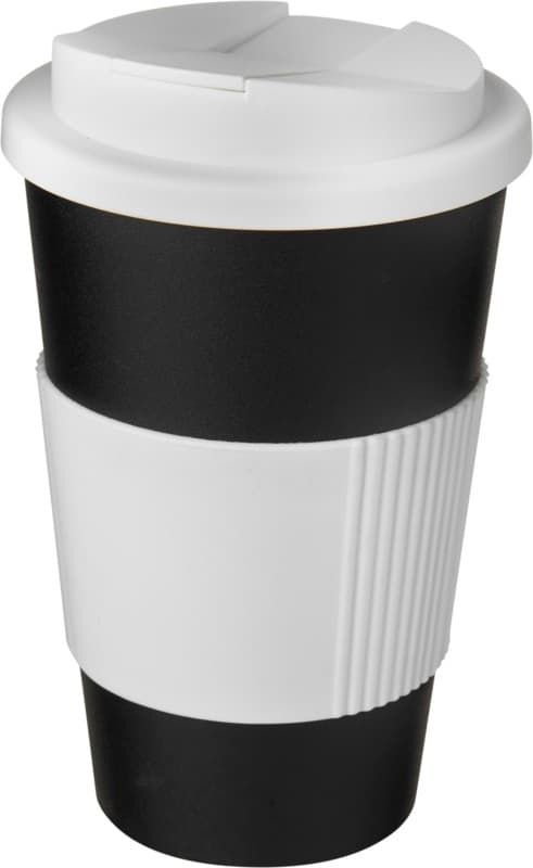 Americano® 350 ml tumbler with grip & spill-proof lid 46