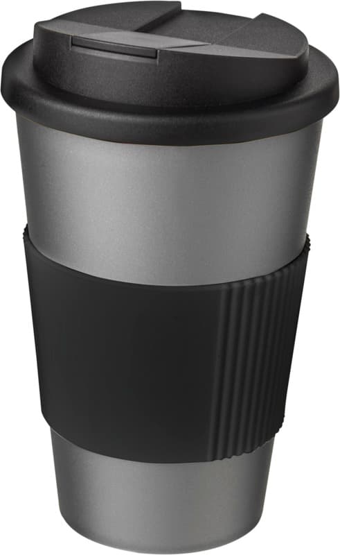 Americano® 350 ml tumbler with grip & spill-proof lid 51