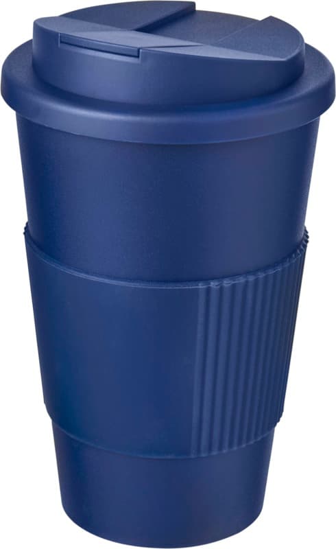 Americano® 350 ml tumbler with grip & spill-proof lid 56
