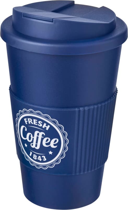 Americano® 350 ml tumbler with grip & spill-proof lid 60