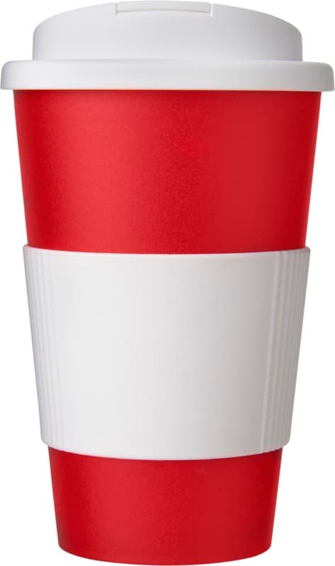 Americano® 350 ml tumbler with grip & spill-proof lid 62
