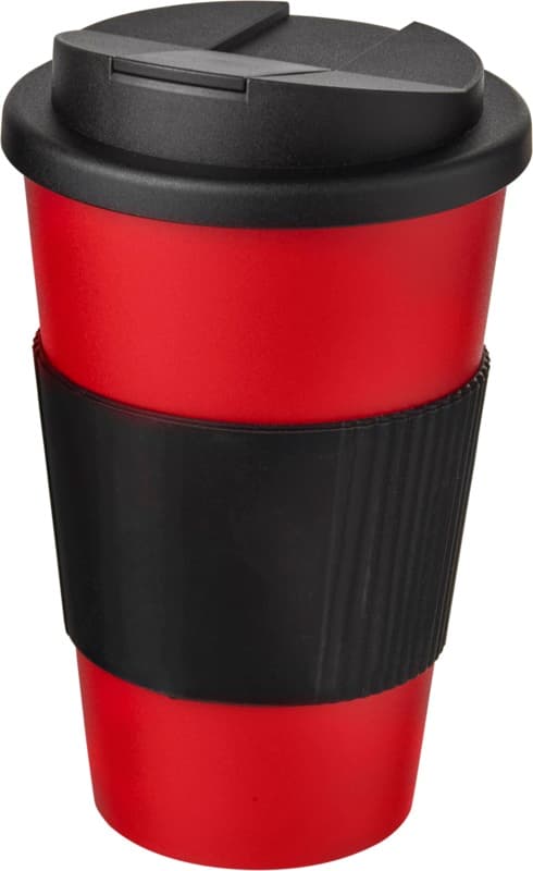 Americano® 350 ml tumbler with grip & spill-proof lid 66