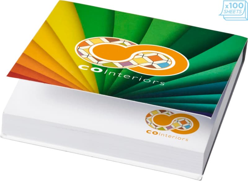Sticky-Mate® soft cover squared sticky notes 75x75mm 4