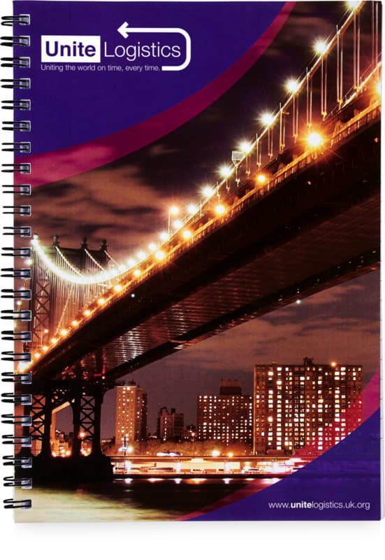 Desk-Mate® A5 spiral notebook with printed back cover 7