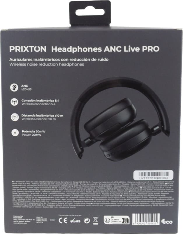 Prixton Live Pro wireless ANC Bluetooth® headphones 6