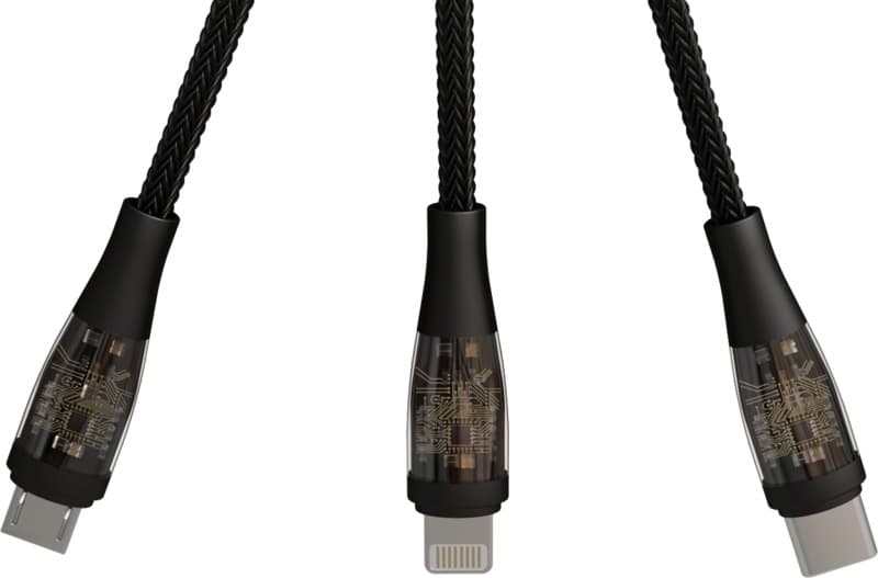 SCX.design C50 5-in-1 fast charging 100W/5A cable with digital display 5