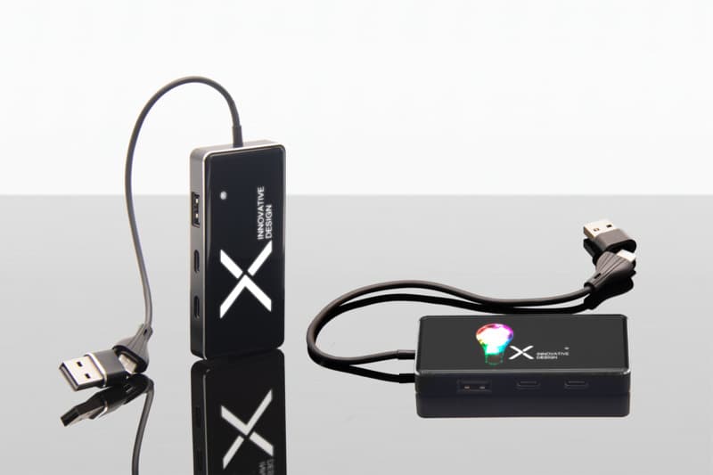 SCX.design H20 8-in-1 USB hub with dual input and 6-ports 6