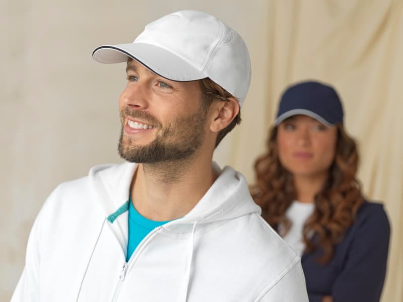 Morion 6 panel GRS recycled cool fit sandwich cap 4