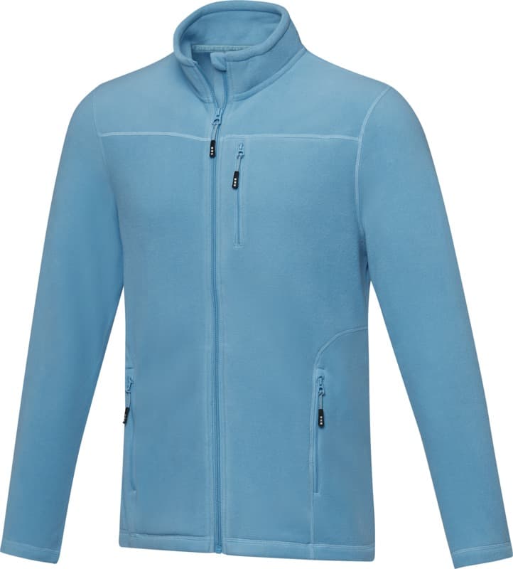 Amber men's GRS recycled full zip fleece jacket 7