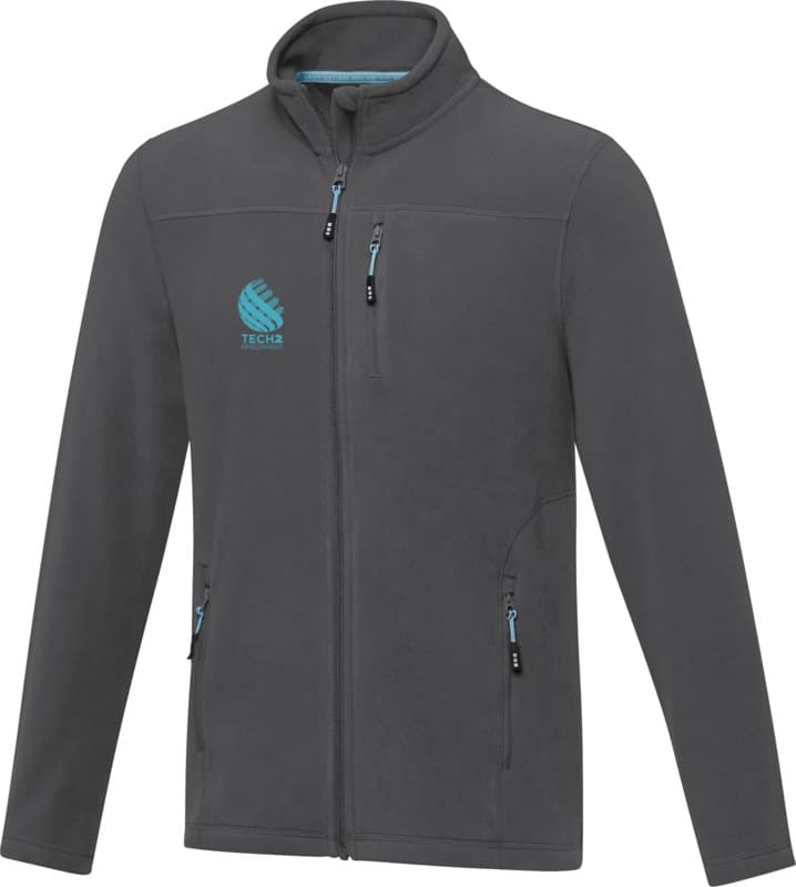 Amber men's GRS recycled full zip fleece jacket 24