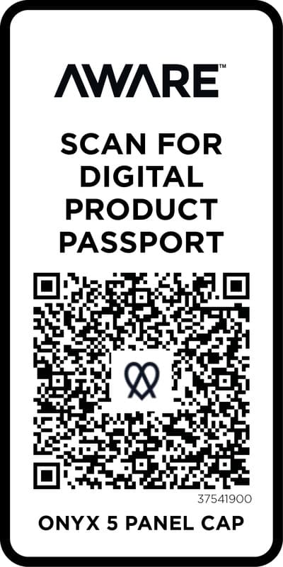 Onyx 5 panel Aware™ recycled cap 28