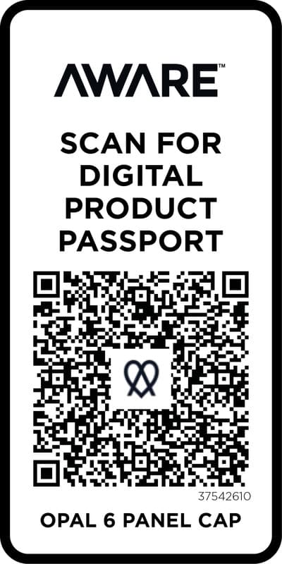 Opal 6 panel Aware™ recycled cap 22