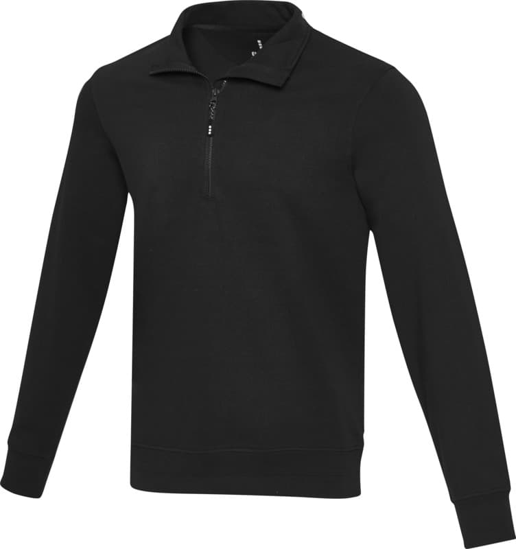 Tin unisex Aware™ recycled quarter zip sweater  15