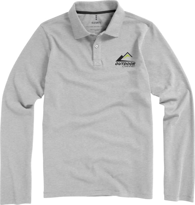 Oakville long sleeve men's polo 22