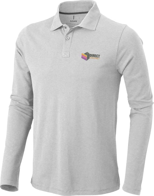 Oakville long sleeve men's polo 24