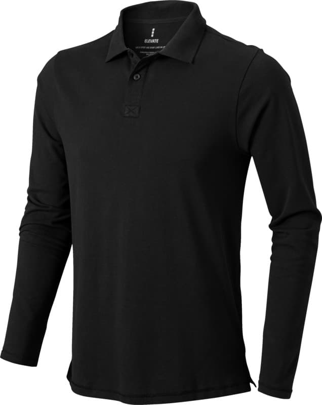 Oakville long sleeve men's polo 25