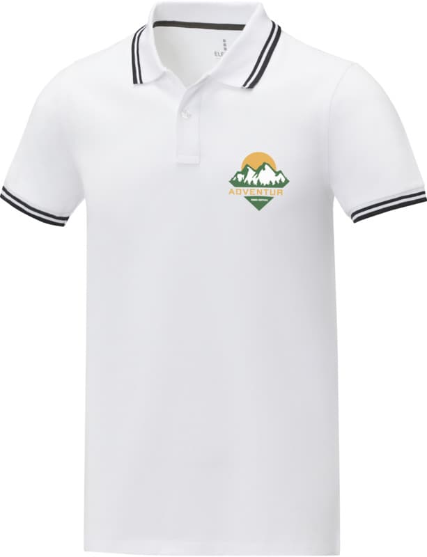 Amarago short sleeve men's tipping polo 6