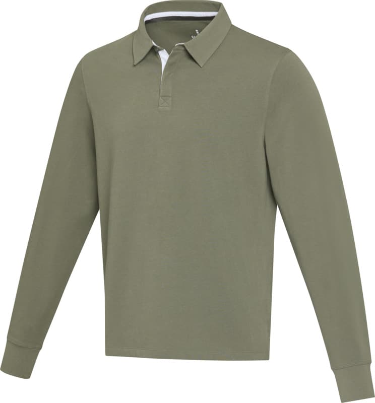 Clyde unisex organic rugby polo sweatshirt 11