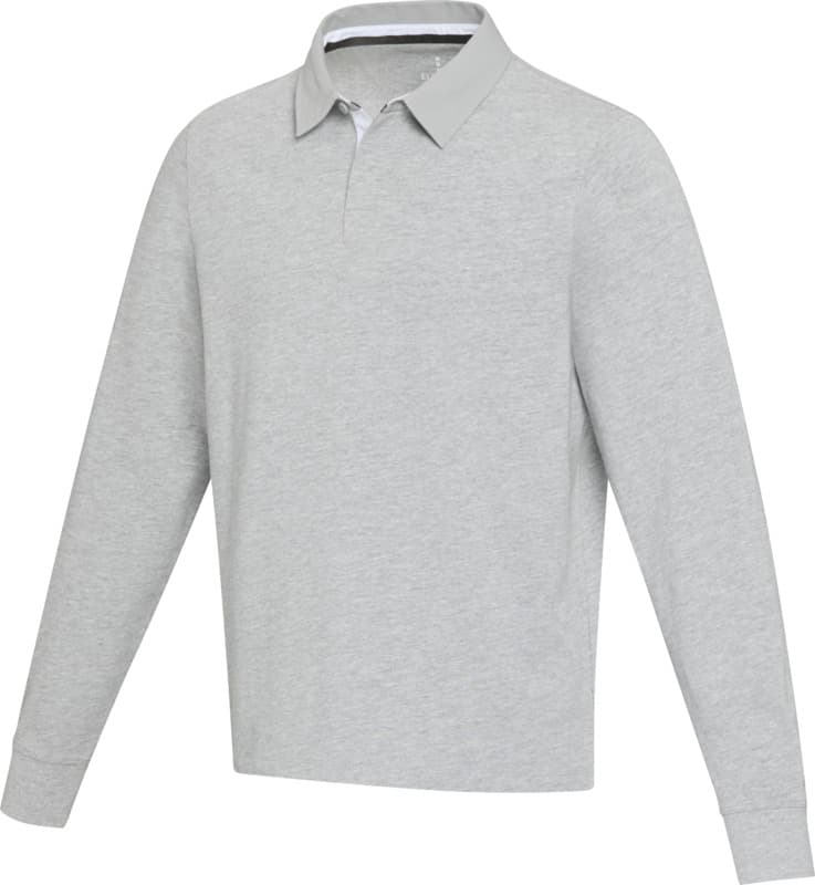 Clyde unisex organic rugby polo sweatshirt 16