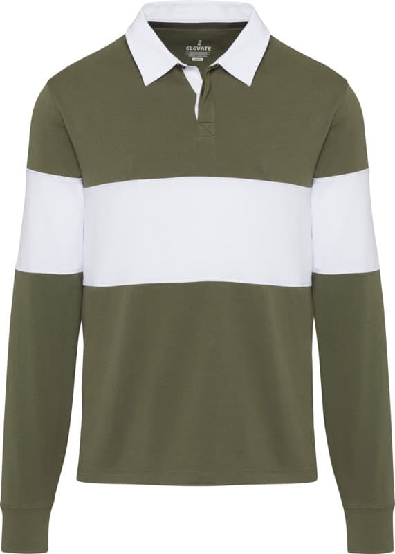 Clyde unisex organic rugby polo sweatshirt 27