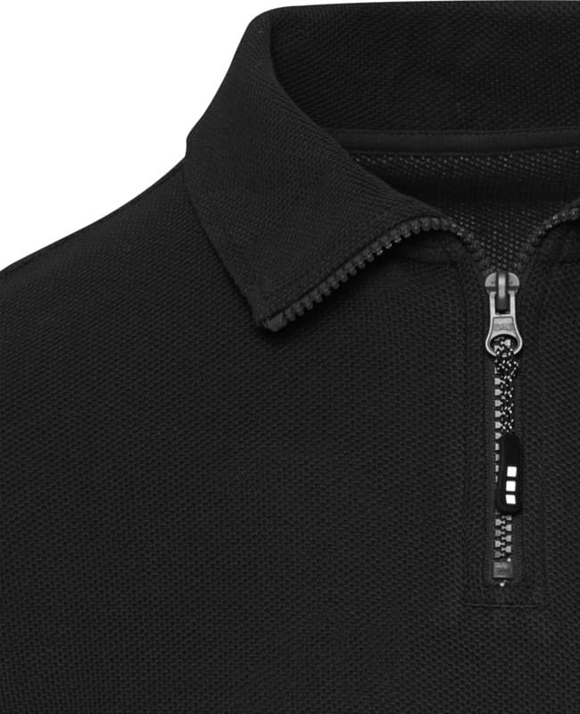 Zeus long sleeve unisex half zip polo 14