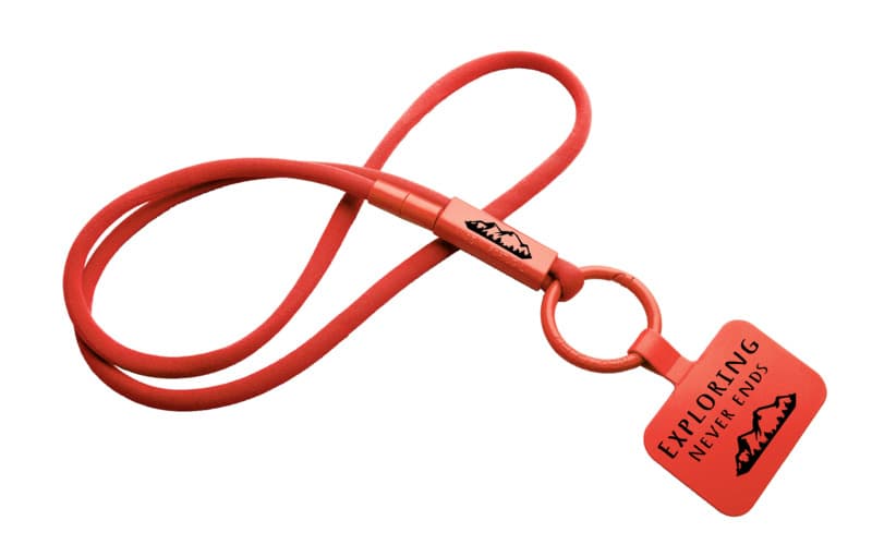 Tubyard lanyard phone holder with recycled plastic tube 12