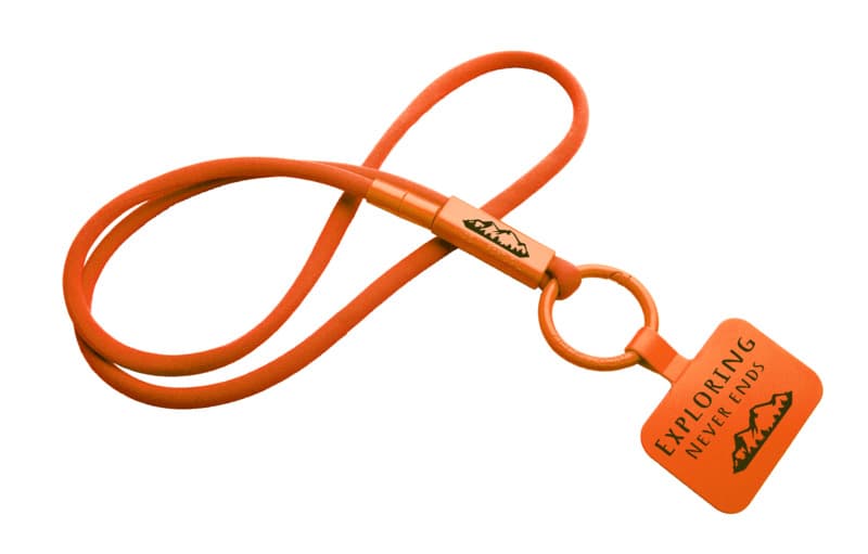 Tubyard lanyard phone holder with recycled plastic tube 24