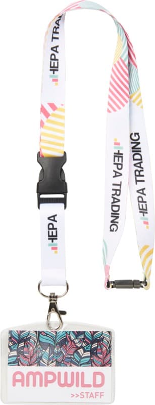 Balta sublimation lanyard with safety breakaway and buckle 2